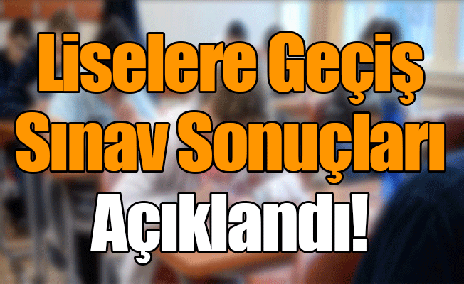 Liselere Geçiş Sınav Sonuçları Açıklandı!