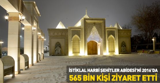 Konya'da 2016 Yılında Şehitler Abidesi’ni  565 Bin Kişi Ziyaret Etti