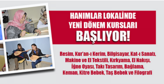 Mümine Hatun Hanımlar Kültür Sitesi’nde kurs kayıtları başladı